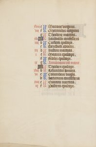 Calendario de marzo Página continua de Unknown artist