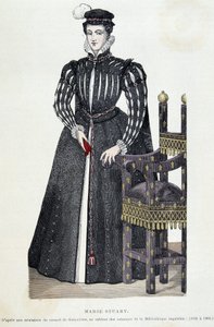 María Estuardo - grabado de Unknown artist