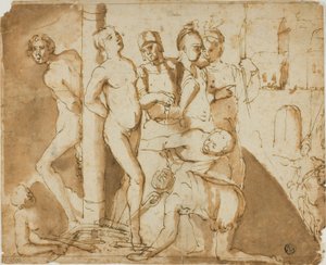 Martirio de dos santos de Unknown artist
