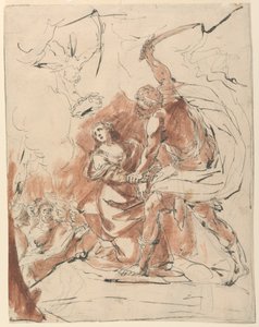 Martirio de una santa de Unknown artist