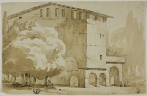 Granero medieval en la Campagna romana de Unknown artist