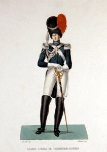 Miembro de la Gendarmería Pontificia del Estado Vaticano.