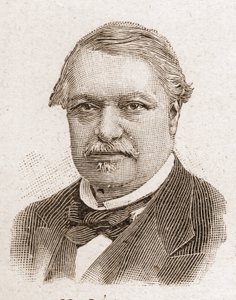 Miembros de la Academia Francesa en 1895: retrato de Léon Say (1826-1896), economista y político francés. de Unknown artist