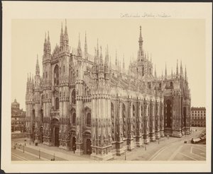 Milán, La Catedral desde el Palacio Real de Unknown artist
