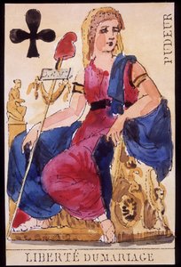Modestia: “Libertad de Matrimonio” - Carta de Juego Revolucionaria de Unknown artist