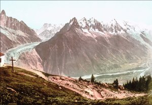 Mont Blanc alrededor de 1890 de Unknown artist