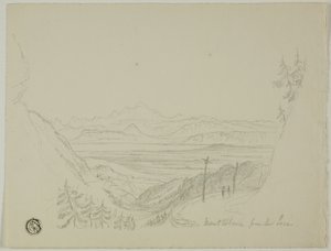 Mont Blanc desde el Jura de Unknown artist