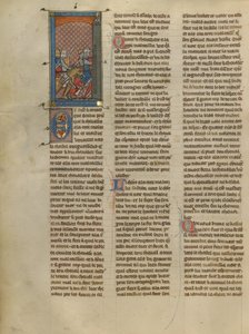 Mordret y Knight en desacuerdo con Pursuing Two Knights de Unknown artist