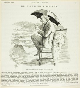 Cumpleaños del Sr. Gladstone, del Pall Mall Budget de Unknown artist