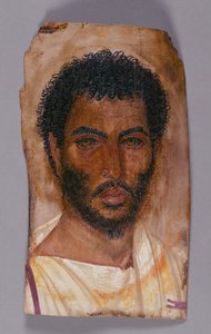 Retrato en momia de un hombre barbudo de Unknown artist