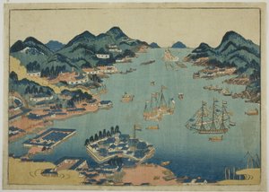 Puerto de Nagasaki de Unknown artist
