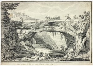 Puente Natural de Veia en las Colinas Veronesas, cerca de Lugo de Unknown artist
