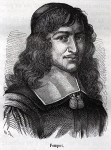 Nicolas Fouquet (1615 - 1680), estadista francés. Grabado de “L