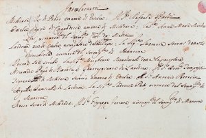 Notas sobre la puesta en escena de la ópera Mitrídates por Giuseppe Aldrovandini (1706) de Unknown artist