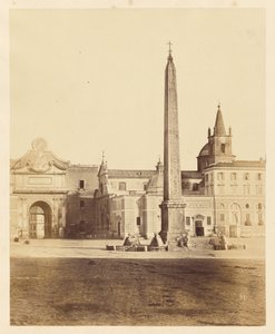 [Obelisco en la Piazza del Popolo].