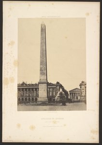 Obelisco de Louqsor, en la plaza de la Concordia de Unknown artist