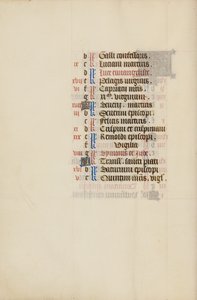 Página del calendario de octubre continuación de Unknown artist