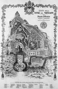 Mapa oficial del Estado de la Ciudad del Vaticano
