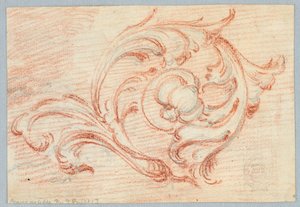 Una espiral de un rinceau de Unknown artist