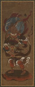 Uno de los doce deva: Fu-ten (Vayu) de Unknown artist