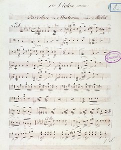 Página de apertura de la ópera Stratonice de Méhul (1792) de Unknown artist