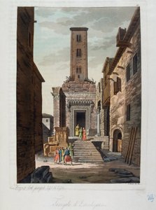 Imperio Otomano: El Templo de Esculapio - en “El traje antiguo y moderno” por Jules Ferrario, ed. Milán de Unknown artist