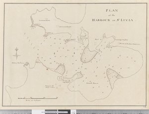Página 37c Plano del puerto de Santa Lucía de Unknown artist
