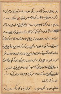Página de los Cuentos de un Loro (Tuti-nama): página de texto de Unknown artist