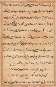 Página de Cuentos de un Loro (Tuti-nama): página de texto de Unknown artist