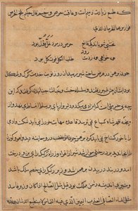Página de Cuentos de un Loro (Tuti-nama): página de texto de Unknown artist
