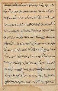 Página de Cuentos de un Loro (Tuti-nama): página de texto de Unknown artist