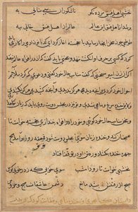 Página de Cuentos de un Loro (Tuti-nama): página de texto de Unknown artist