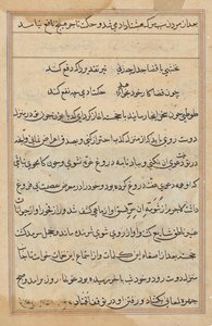 Página de Cuentos de un Loro (Tuti-nama): página de texto de Unknown artist