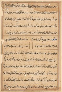 Página de Cuentos de un Loro (Tuti-nama): página de texto de Unknown artist