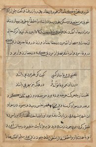 Página de Cuentos de un Loro (Tuti-nama): página de texto de Unknown artist