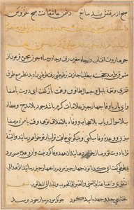 Página de Cuentos de un loro (Tuti-nama): página de texto de Unknown artist