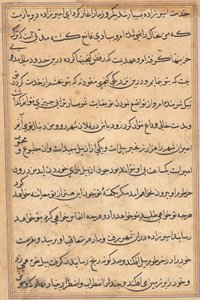 Página de Cuentos de un loro (Tuti-nama): página de texto de Unknown artist