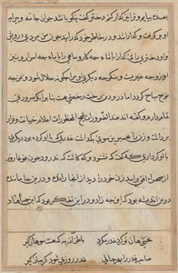 Página de Cuentos de un loro (Tuti-nama): página de texto de Unknown artist