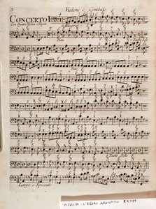Página de partitura musical de L