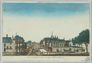 Peep-show, Vista del Canal de Delft en La Haya, Ciudad de Holanda, 16