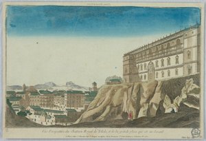 Peep-show, Vue Perspective du Chateau Royal de Tolede, et de la Grande Place Qui Est Au Devant de Unknown artist