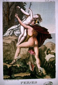Perseo libera a Andrómeda - en Dizionario mitologico
