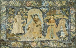 Cuadro que representa a la reina de Saba ante el rey Salomón