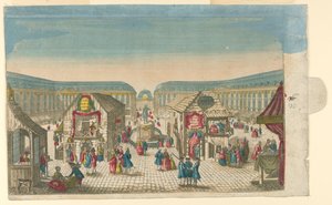 Place Vendôme durante la Feria de Saint-Ovide, París de Unknown artist