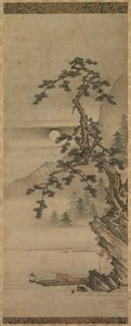 Playing Flute in Moonlight de Unknown artist