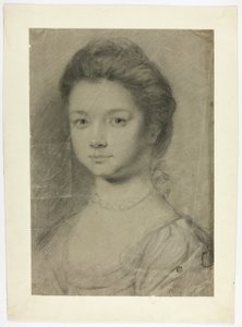 Busto retrato de una joven de Unknown artist