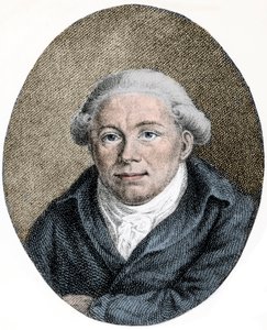 Retrato de Georg Christoph Lichtenberg (1742-1799) científico, satírico y anglófilo alemán - grabado de Unknown artist