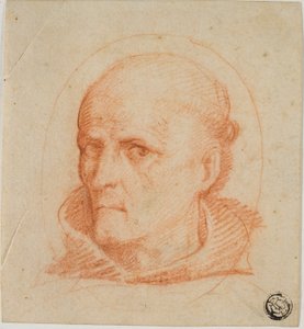 Cabeza de retrato de monje franciscano de Unknown artist