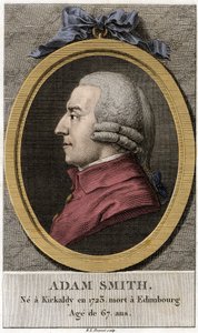 Retrato de Adam Smith (1723 - 1790), filósofo y economista escocés de Unknown artist