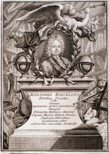 Retrato de Alessandro Marcello (grabado) de Unknown artist